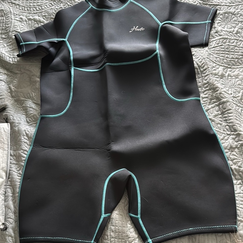 Sea Men's Black and Blue Swim Suit